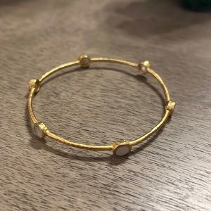 Julie Vos Milano bangle (gold and mother of Pearl)